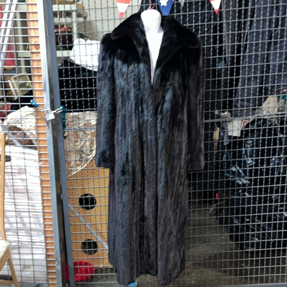Ladies Black Diamond full length mink coat